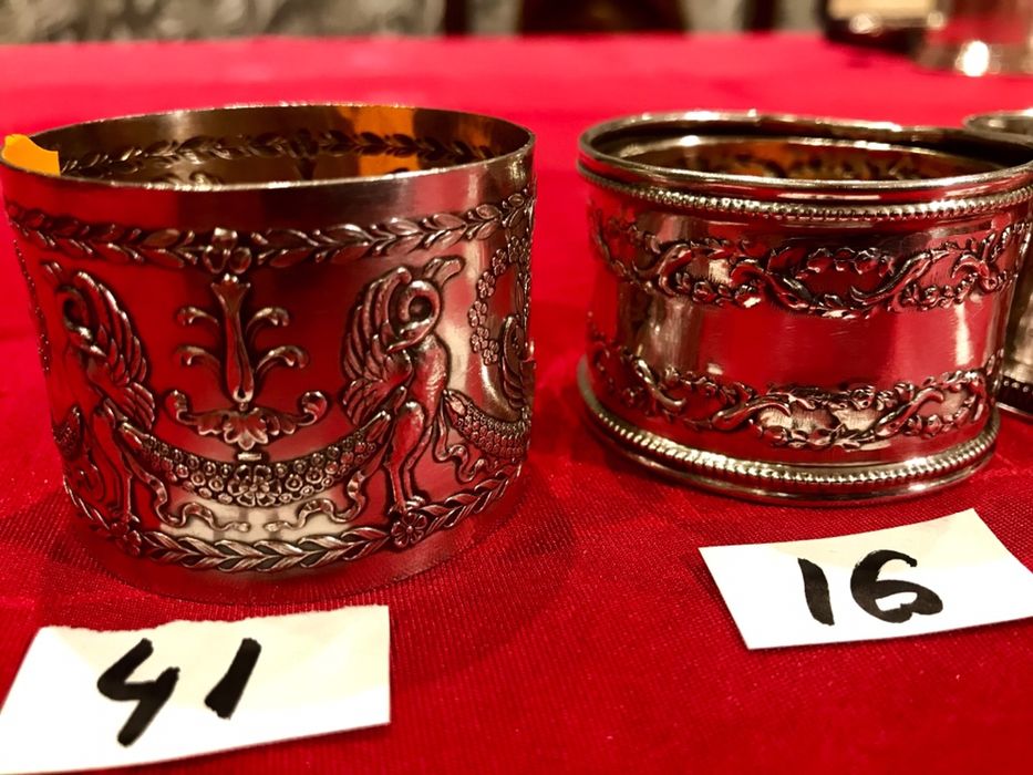 Inele servetele din Argint