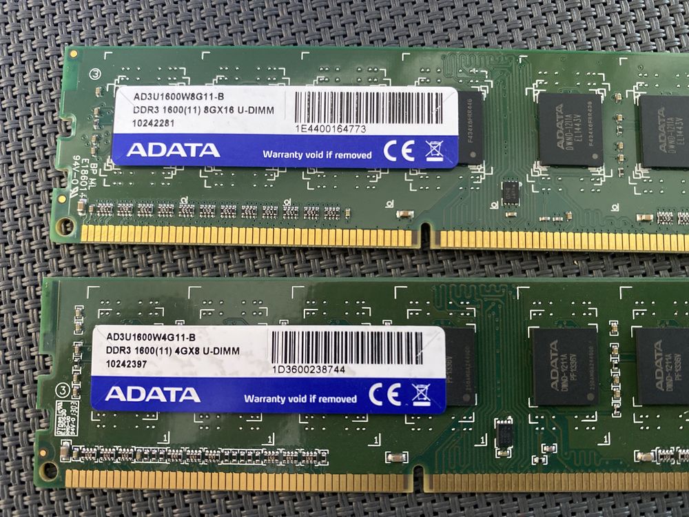 DDR3 12 gb 1600mhz KIT - AData Ram
