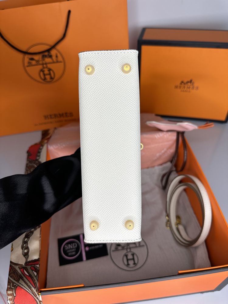 Geanta de lux HERMES Kelly mini 19 20 cm piele naturala 100% cadou