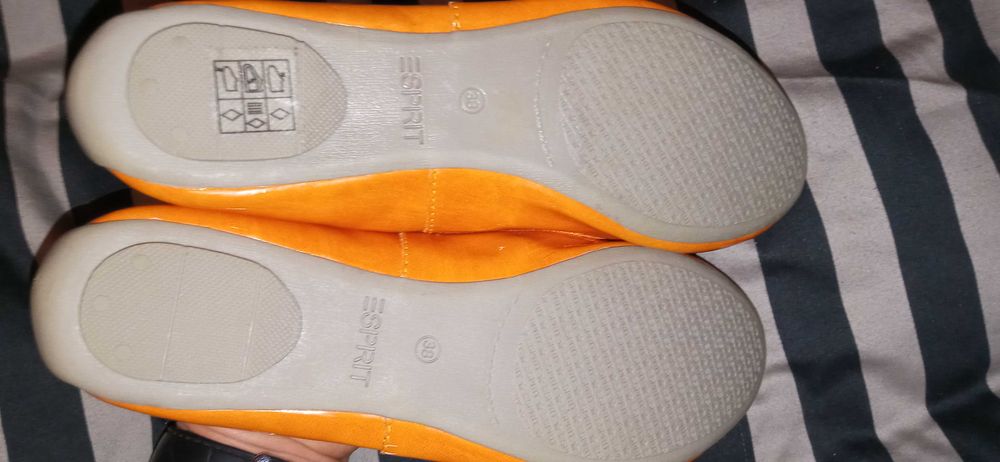 Esprit Balerini mocasini dama orange lac marimea 38