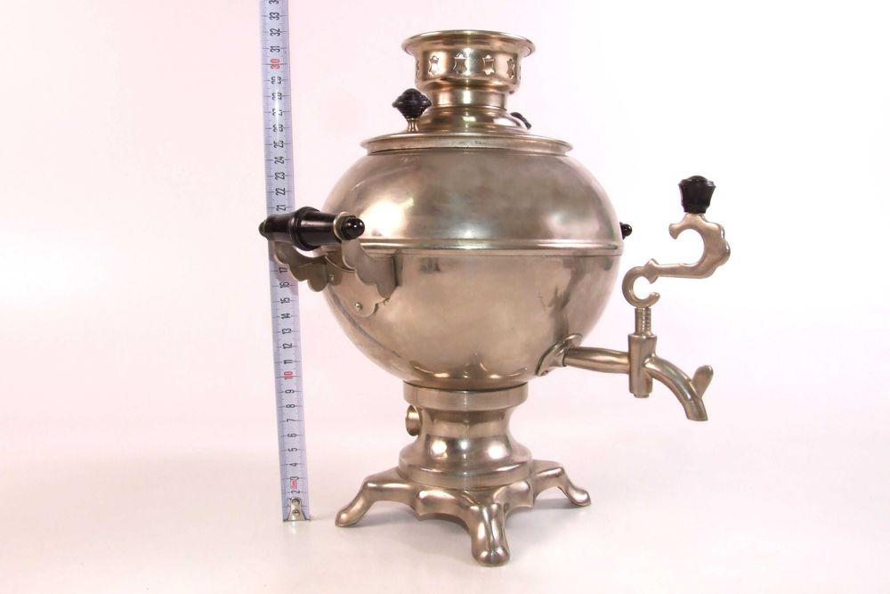 SAMOVAR electric sferic, cu robinet si cablu, Made in Russia, ca NOU