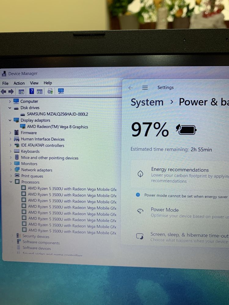 Laptop Acer Aspire 3 , 15.6  ,ssd, Ryzen 5,  2gb video
