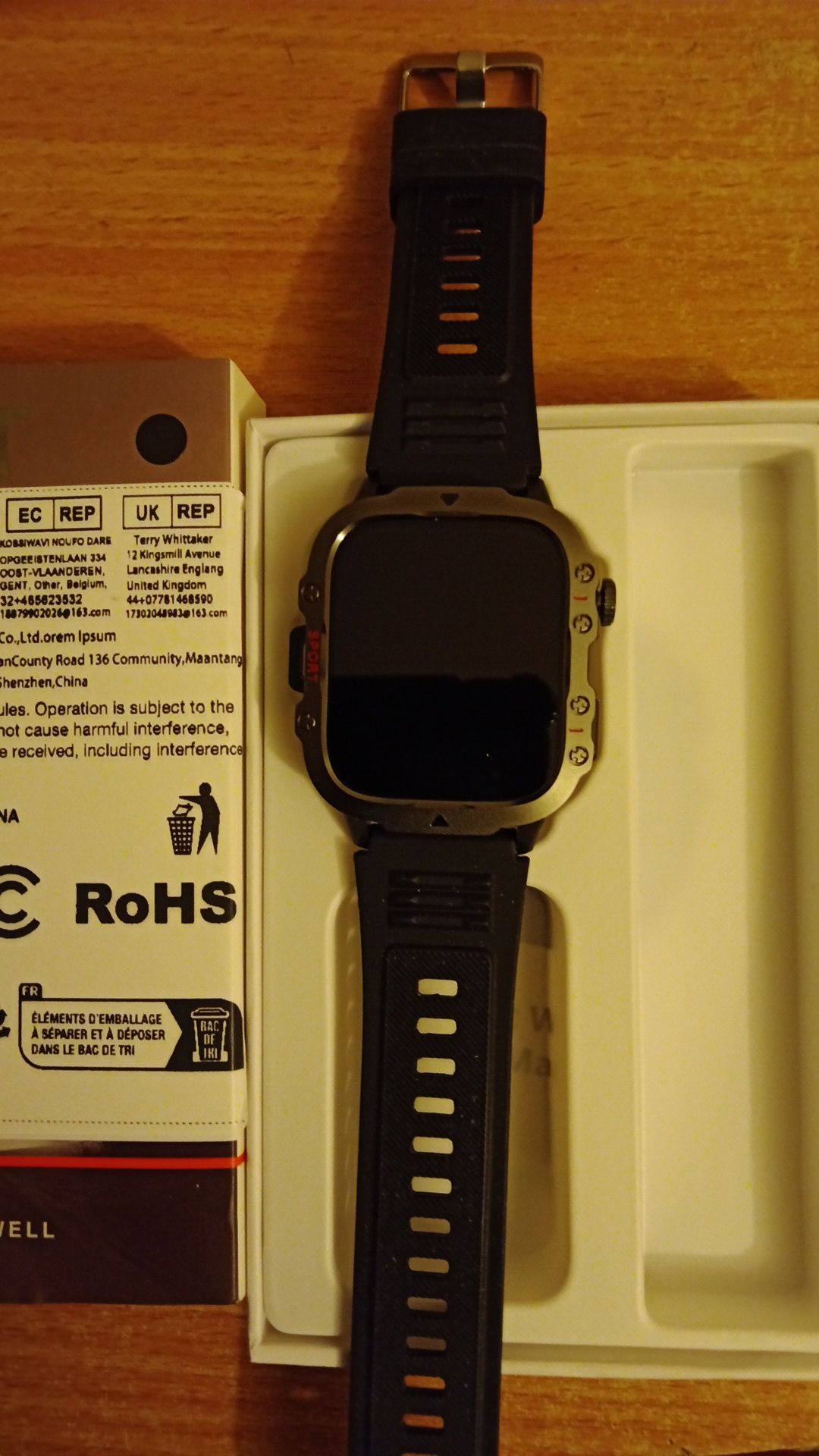 Vind smartwatch model QX 11  FCC ID 2A7IA-QX7PO nou.