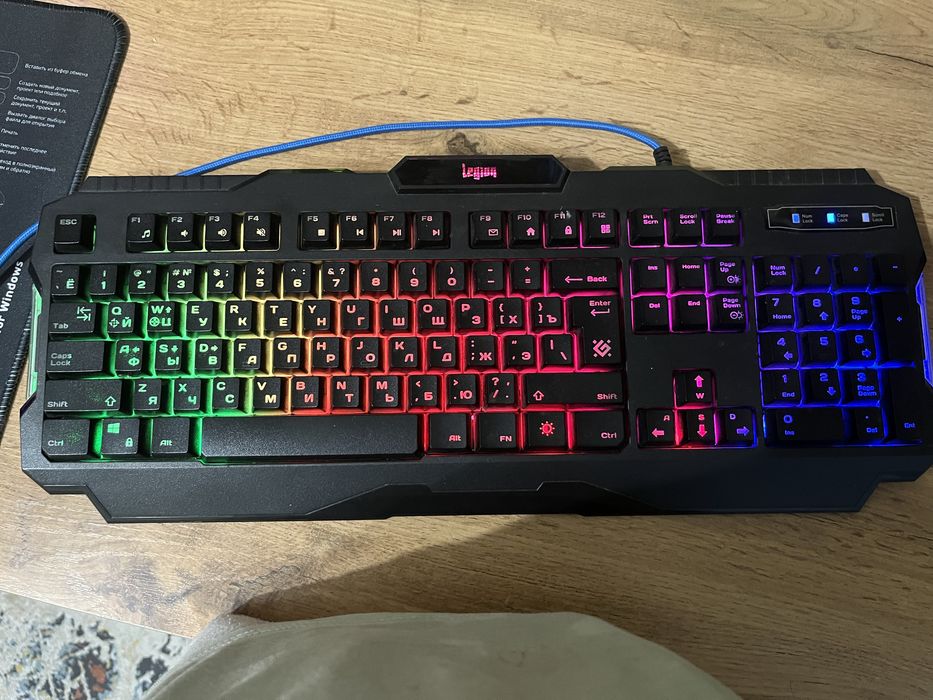 Продам клавиатуру игровую Defender legion