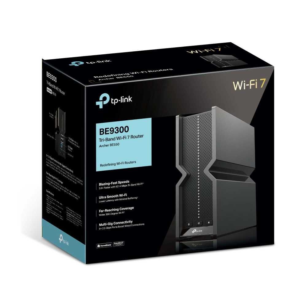Wi-Fi роутер TP-Link  	Archer BE550 BE9300 Tri-Band Wi-Fi 7