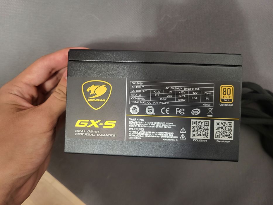 Блок питания Gougar GX-S 650wat 80gold