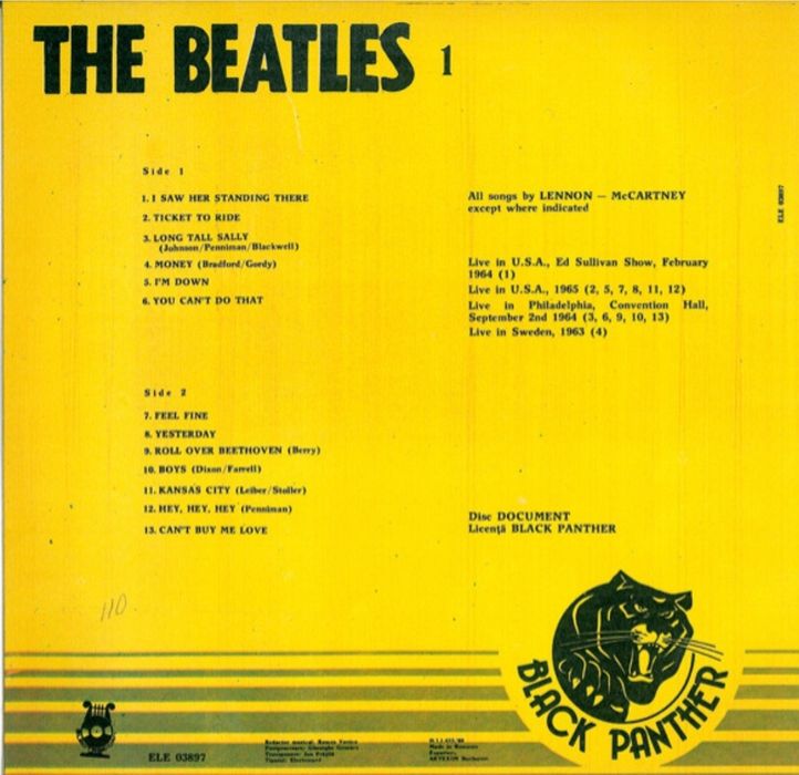 Disc vinyl Beatles Mania Nou