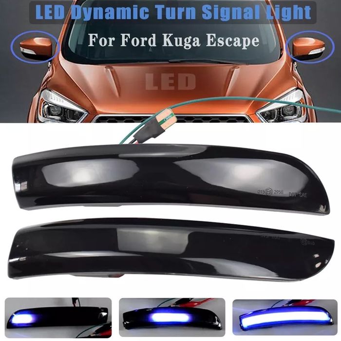 SET Semnalizare dinamica LED + FORD Kuga II, FORD EcoSport Escape