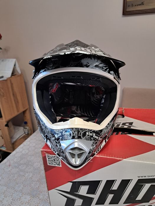 Casca Moto Shot Race Gear Enduro Cross Atv Nou