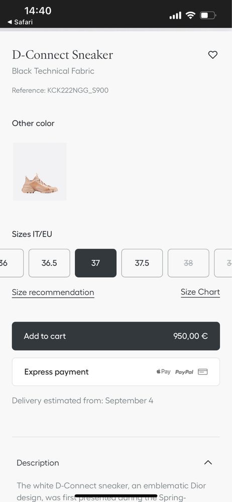 Dior D-Connect Sneakers