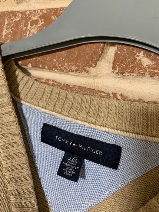 Pulover Tommy Hilfiger marime L bej