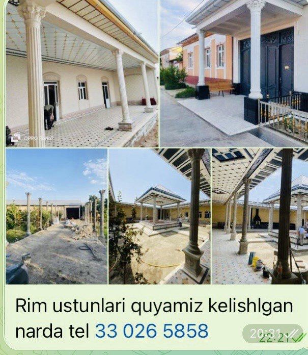 Rim ustunlarni quyamiz