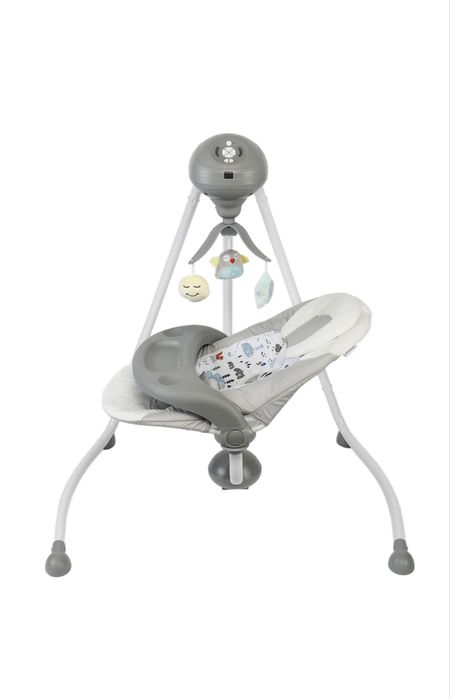 Leagan electric Wunderkid Side, cu conectare la priza, Gri