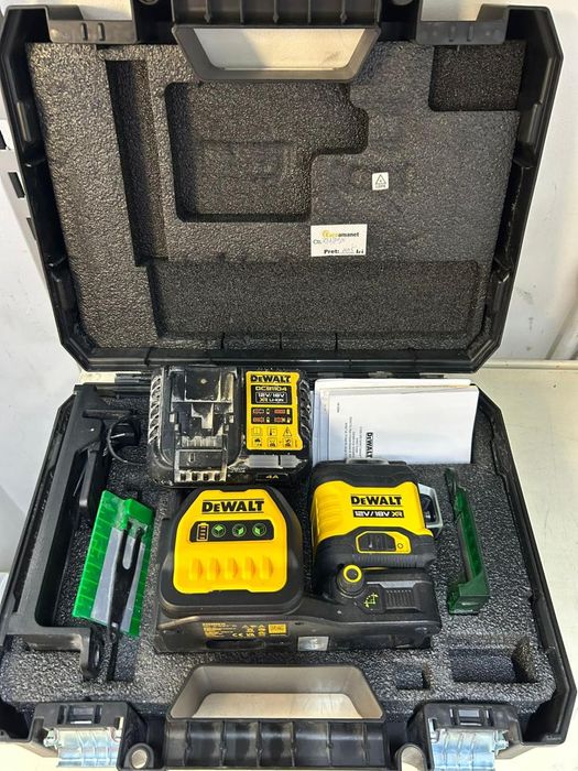 Dewalt DCE089D1G18 - Nivela laser cu linii, 35 m,3 linii laser, -P-