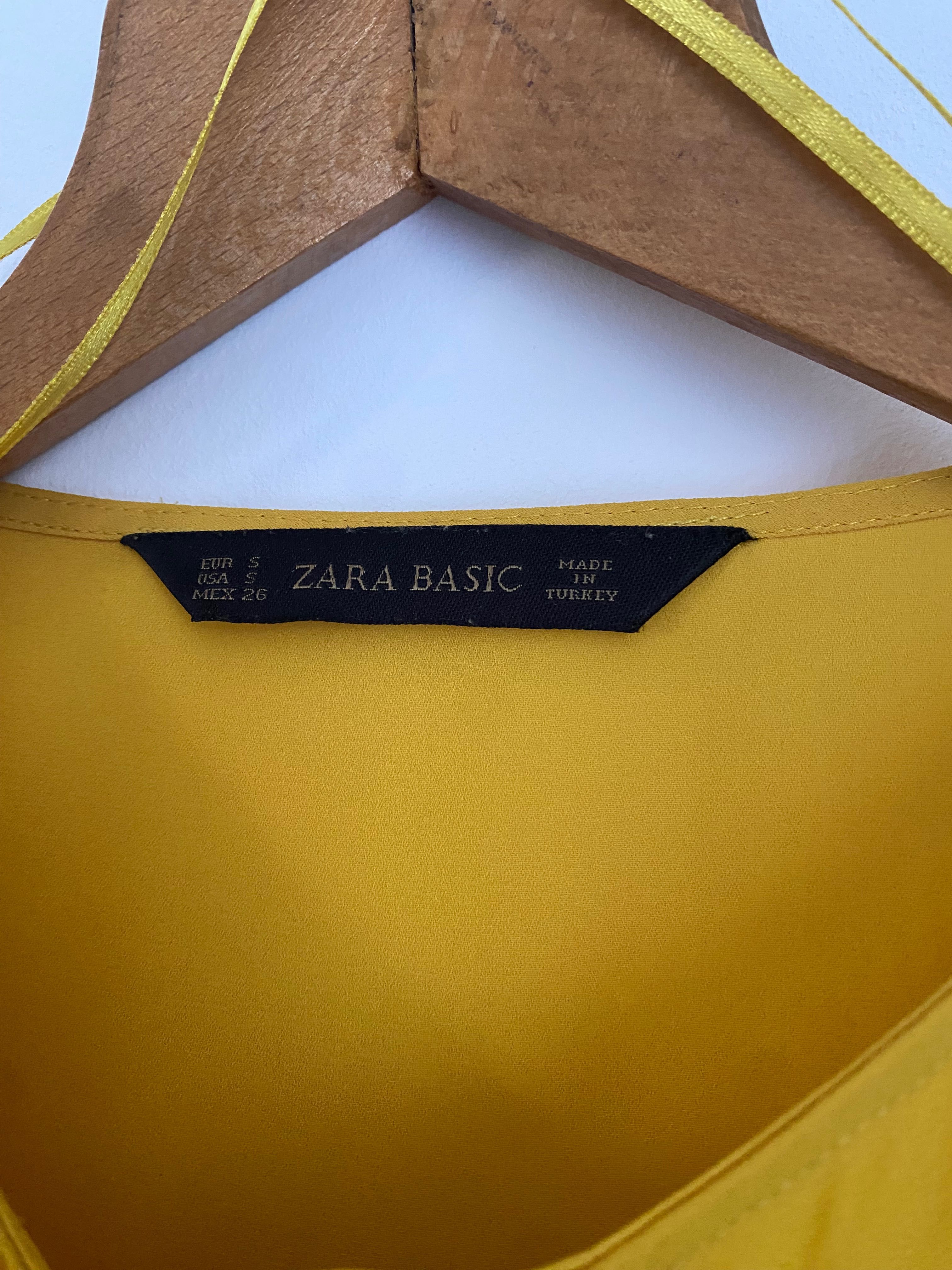 Риза Zara, цвят горчица, размер S