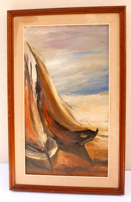 Картина с маслени бой от Флорентинският художник Silvestri Nada