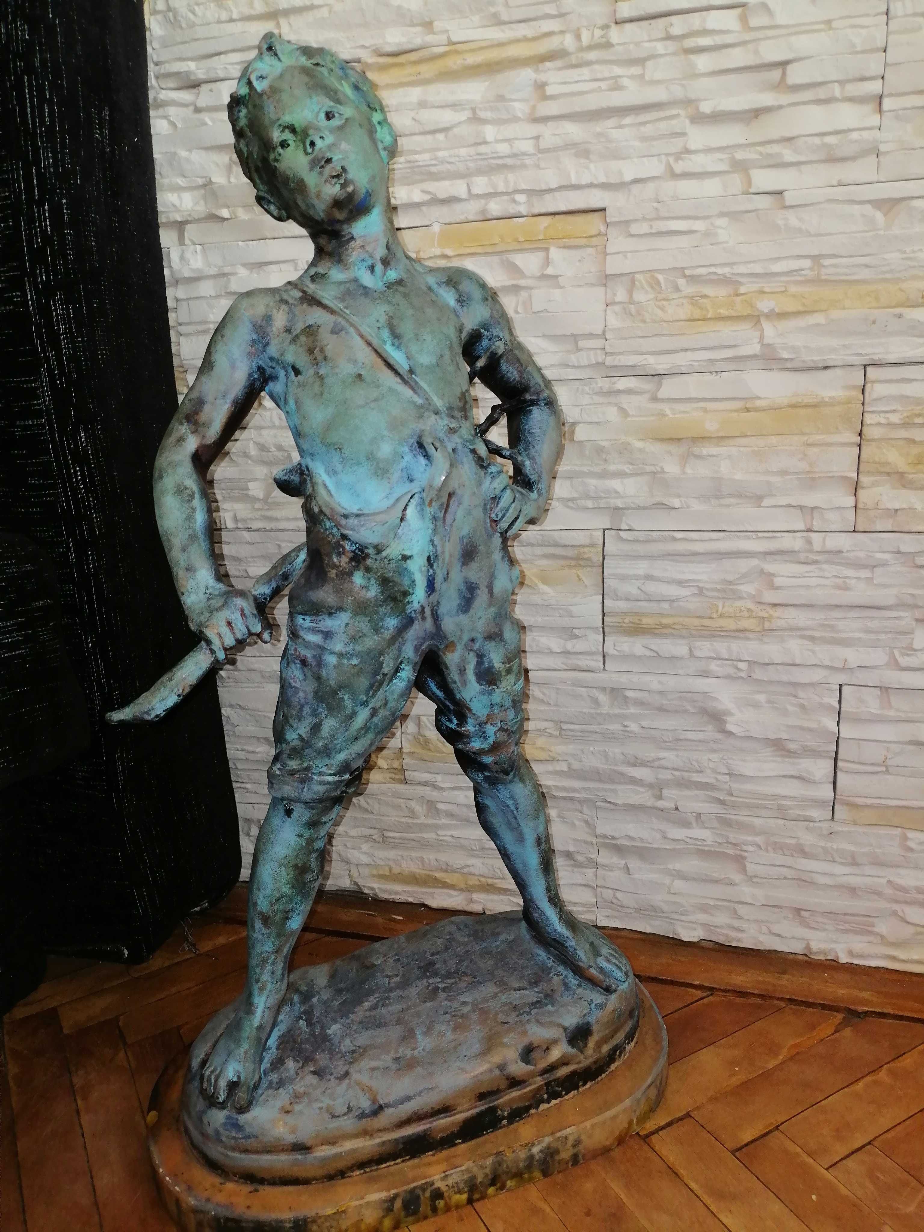 Statuie bronz masiv și marmura 70cm+voucher