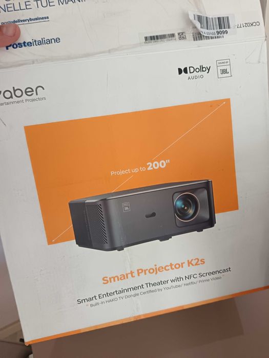 Видео проектор Yaber K2 800 ANSI 1080P Full HD, Вграден TV Dongle