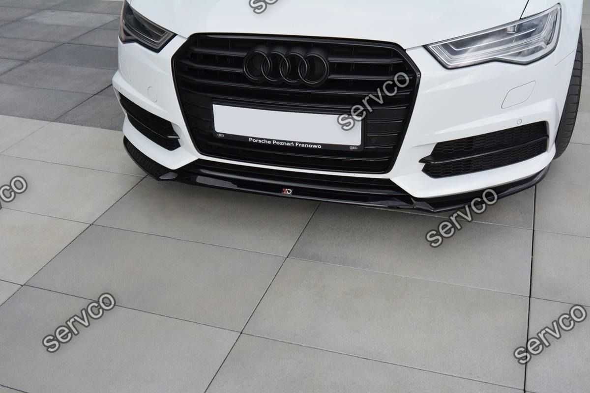 Prelungire bara fata Audi A6 C7 S-Line 2014- 2018 v1 - Maxton Design