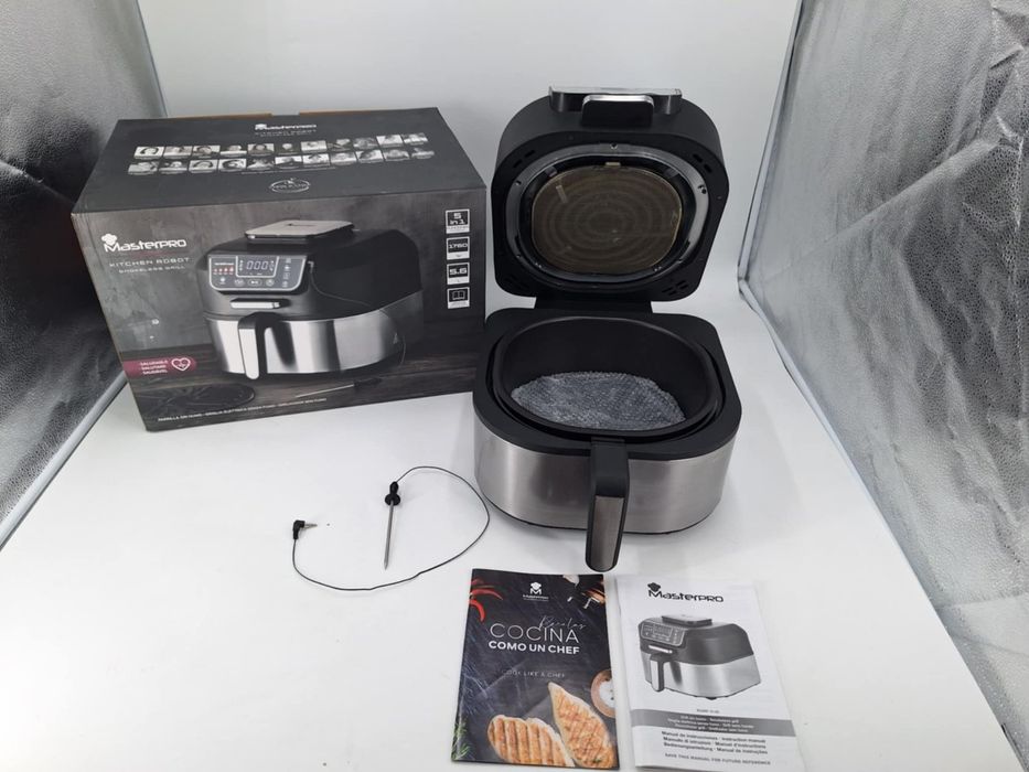 Бездимен грил MasterPro, Фритюрник с горещ въздух Air Fryer,5.6л 1760W