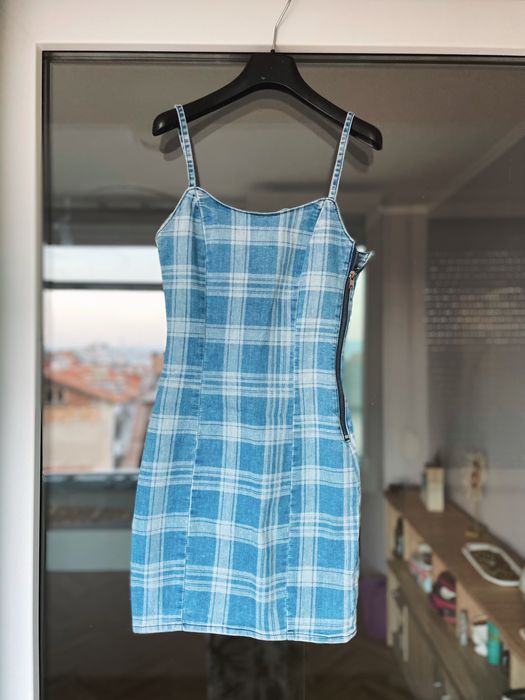 Дамска дънкова рокличка