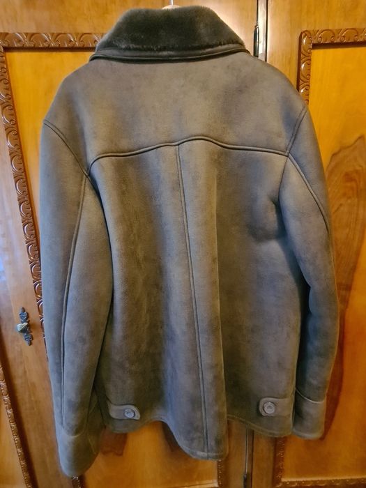 Cojoc barbati maro, modern, cu fermoar, impecabil, marimea XXL