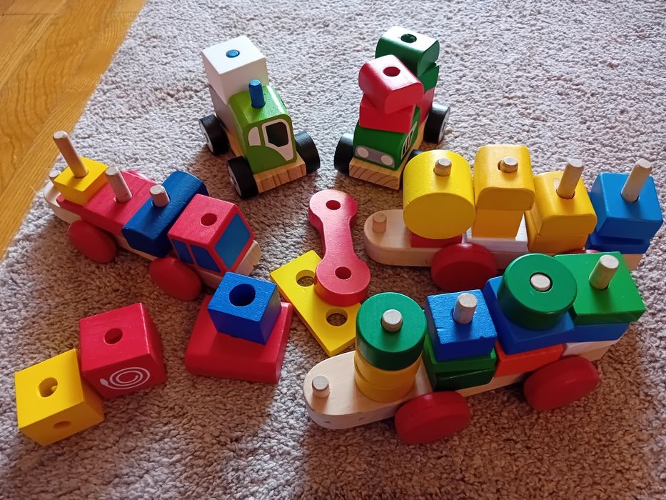 Дървено влакче за сглобяване