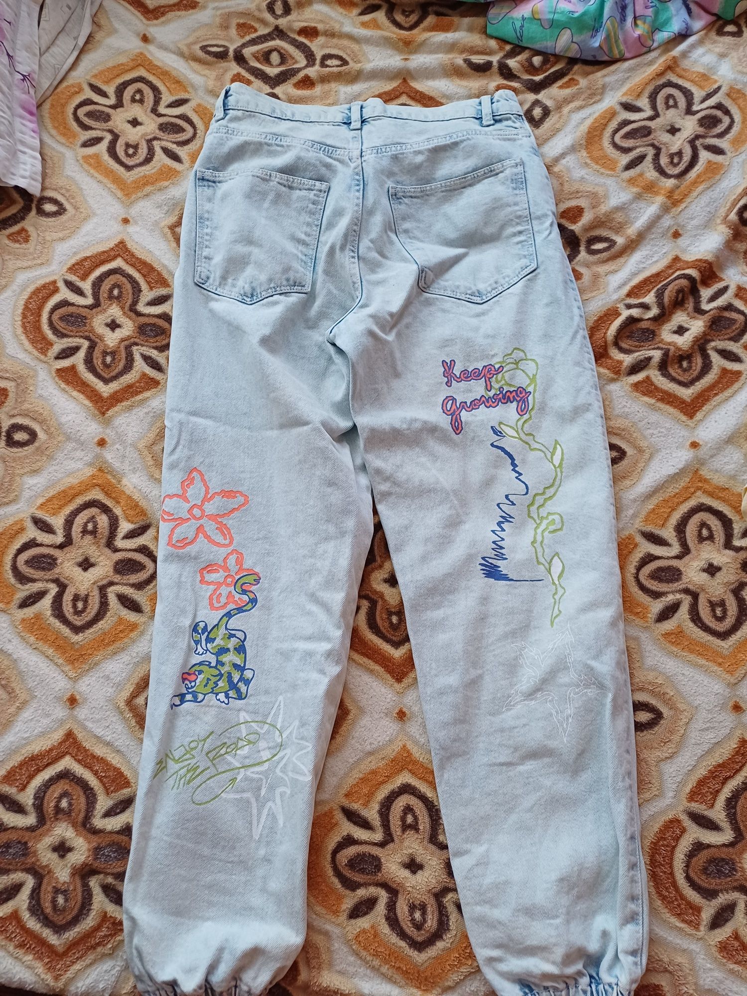 Дънки с десен тип Joggers