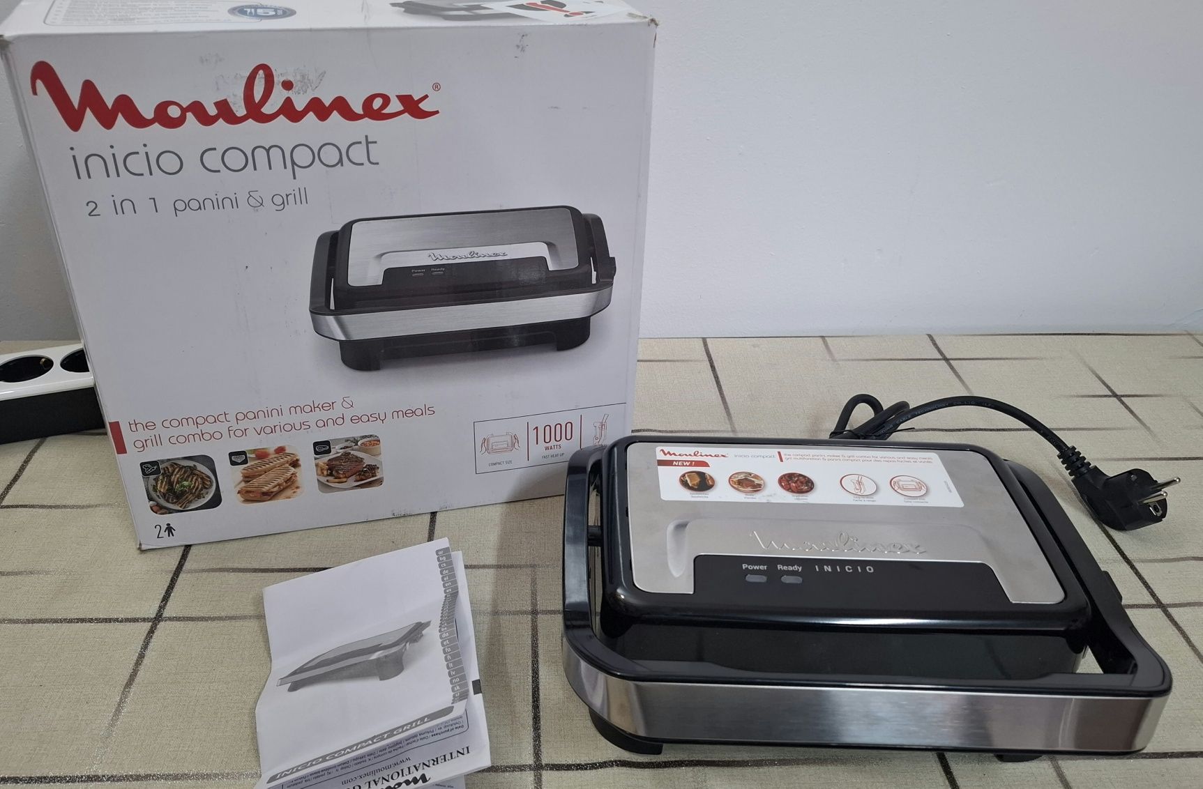 Тостер грил Moulinex Inicio Compact GI270D10,1000W