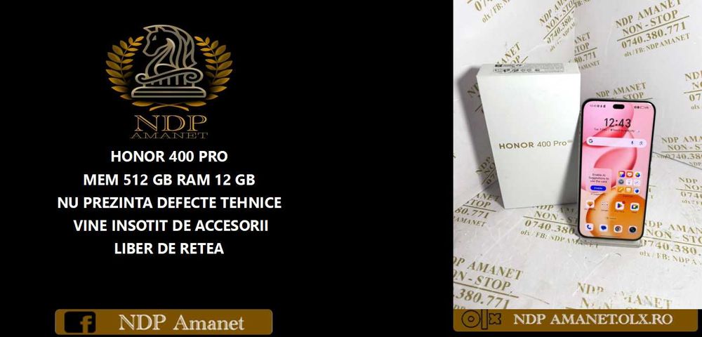 NDP Amanet Calea Mosilor 298 HONOR 400 PRO ( 45571)