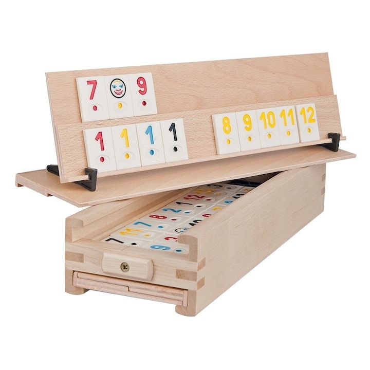 Joc Rummy Medias Origina piese piatral cu Certificat Conformitate.  At