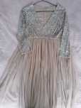 Rochie paiete roz pudra