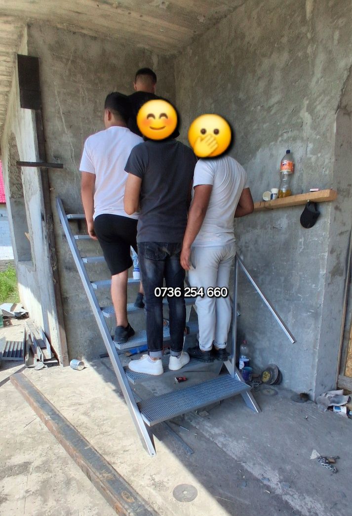 Scara scări scară metalice zincate