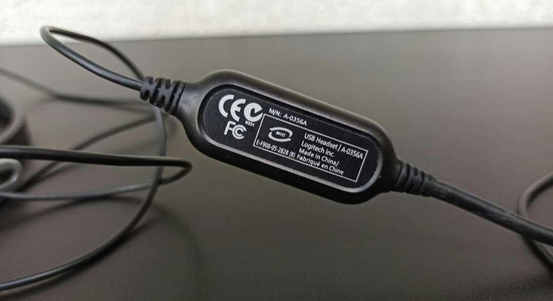 Casti Logitech USB headset A-0356A microfon gaming