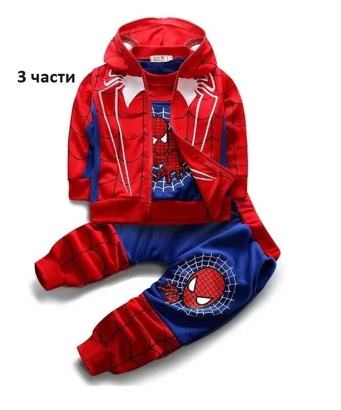 Комплект Спайдърмен Spiderman анцуг спортен екип Спайдермен 110/../128