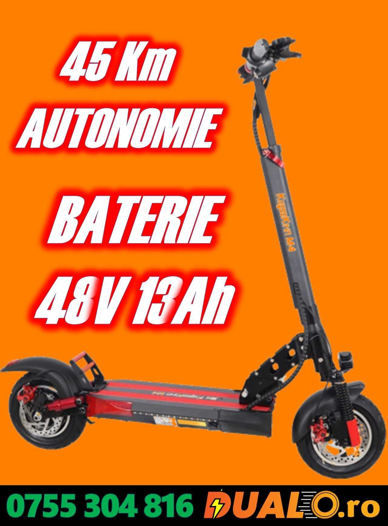 Trotinetă electrică KUGOO KIRIN M4, Motor de 500W, Viteză 50 km/h