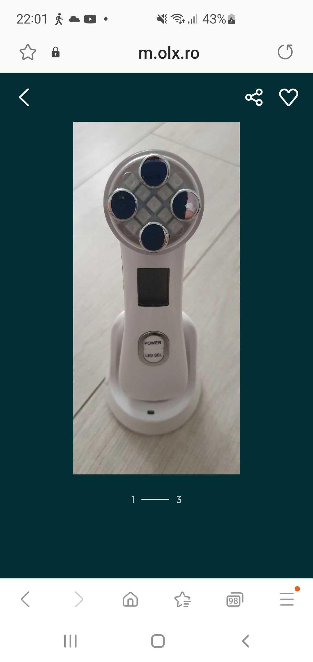 Aparat masaj facial