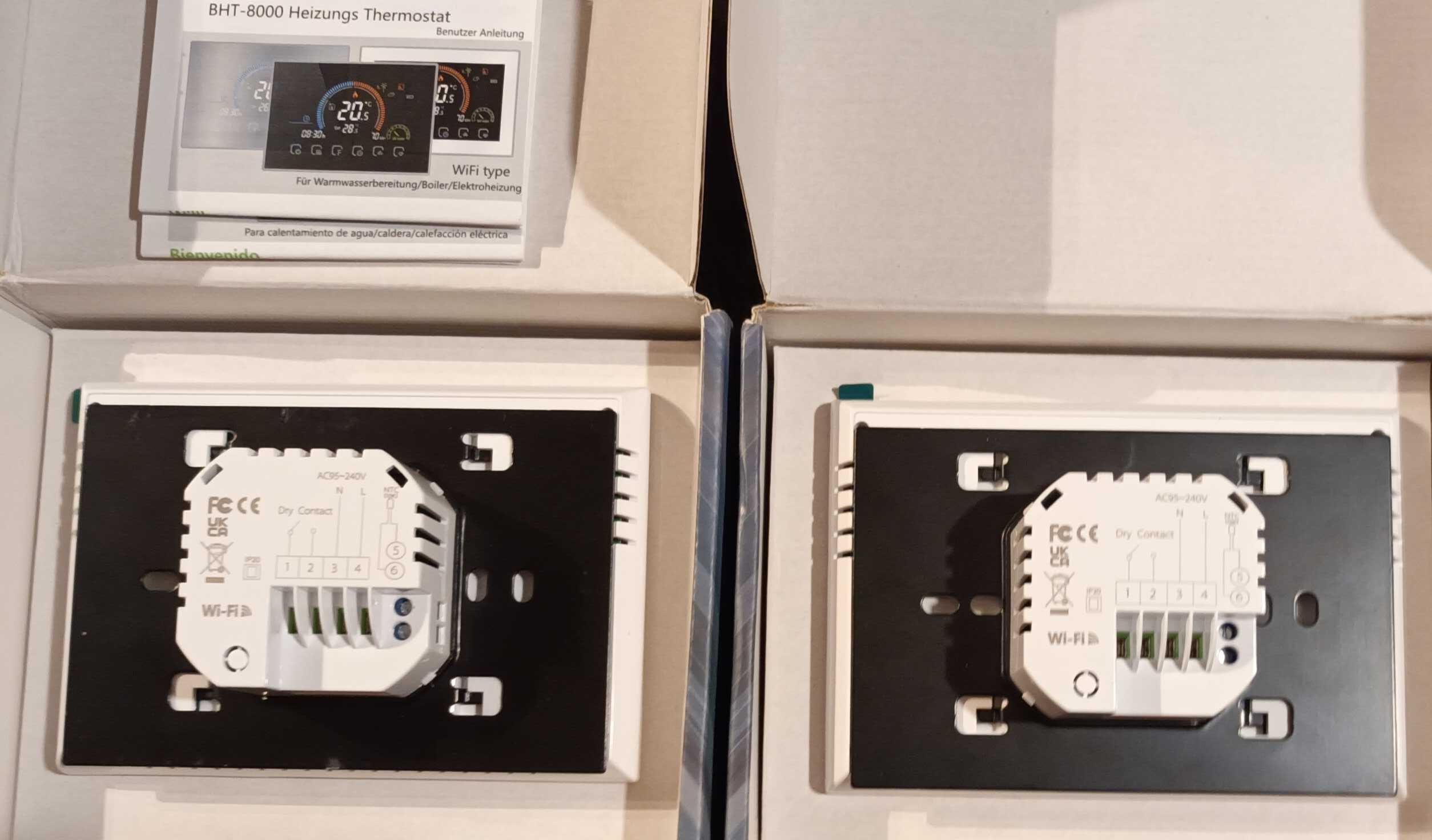 Термостати Smart Home wifi с дисплей за термопомпи,газови бойлери и др