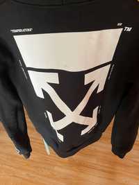 Zip hoodie off white