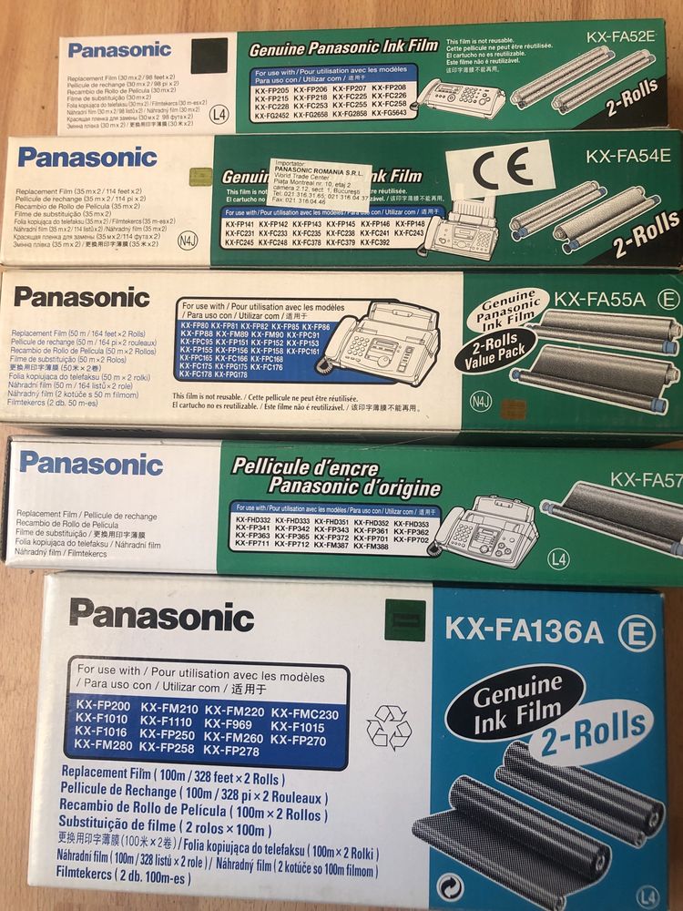 Vând diverse consumabile fax Panasonic originale