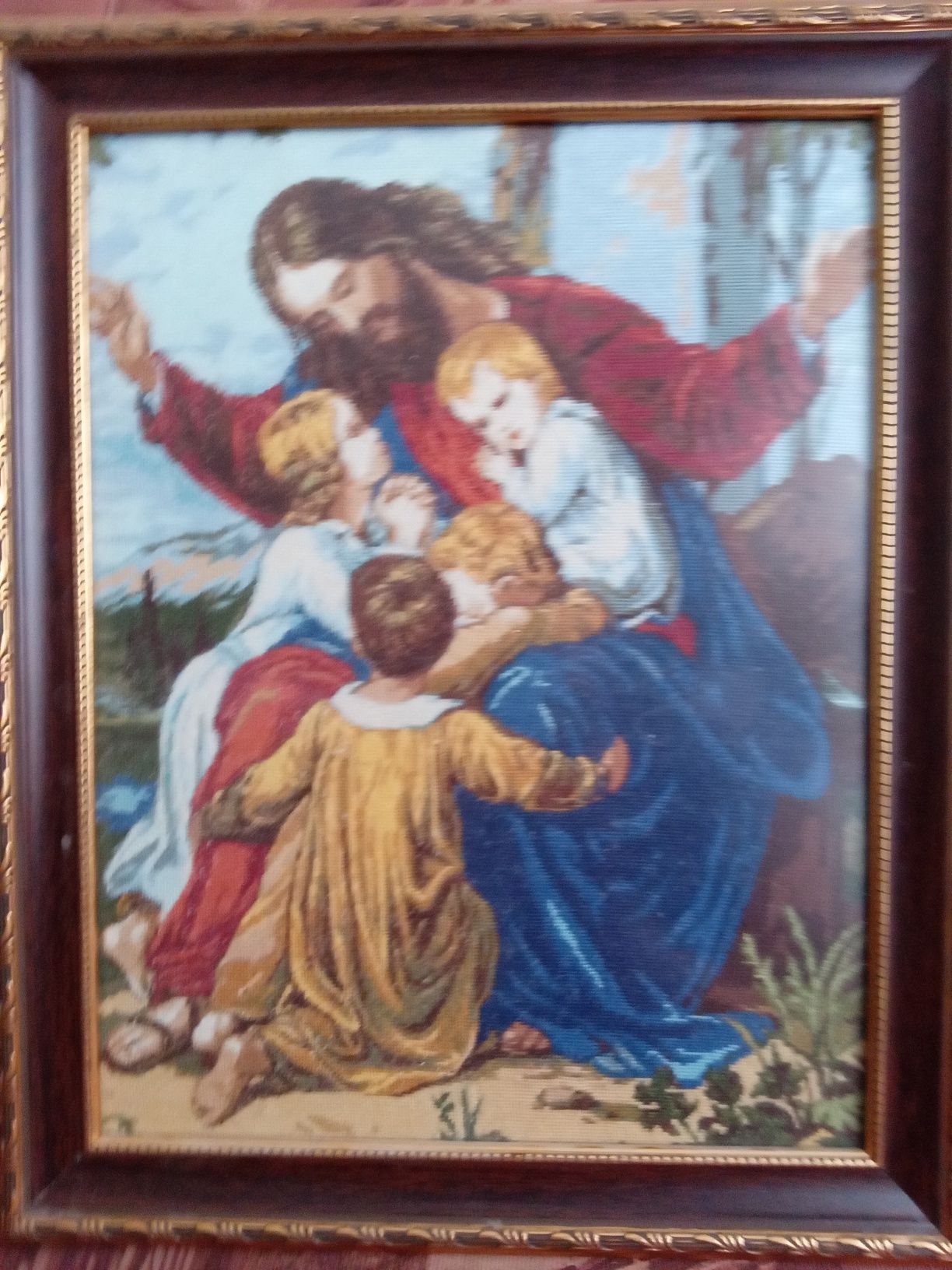 Гоблен Исус сред децата