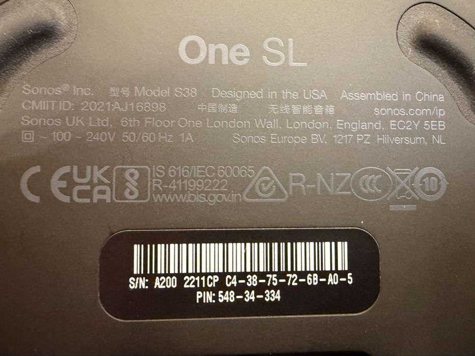 Sonos Beam Gen 2 + 2 Sonos One SL