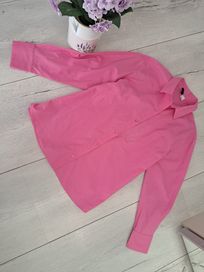 H&M риза в розово памук р-р С