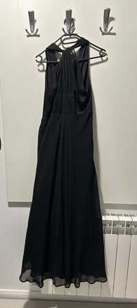 Елегантна италианска вечерна черна рокля без ръкави на Pennyblack