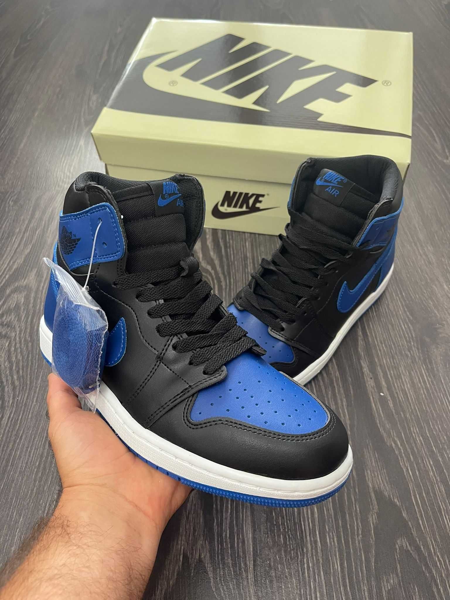 Nike Jordan 1 High Royal Blue / Adidasi Premium / Noi