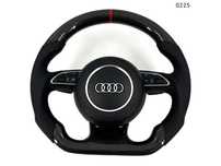 Volan sport ergonomic din carbon AUDI A3 A4 A5 A6 A7 A8 Q3 Q5 Q7