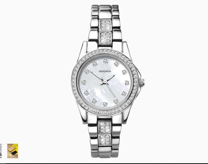 Нов сребърен часовник секонда модел 2841