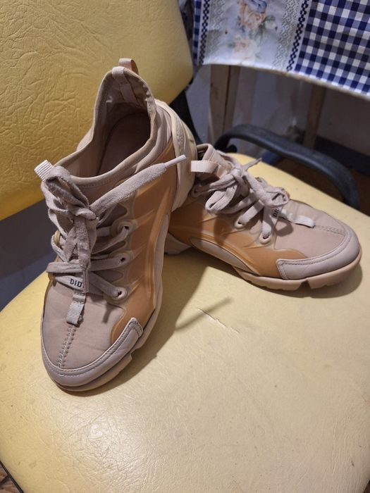 Pantofi cu șireturi Christian Dior Nude