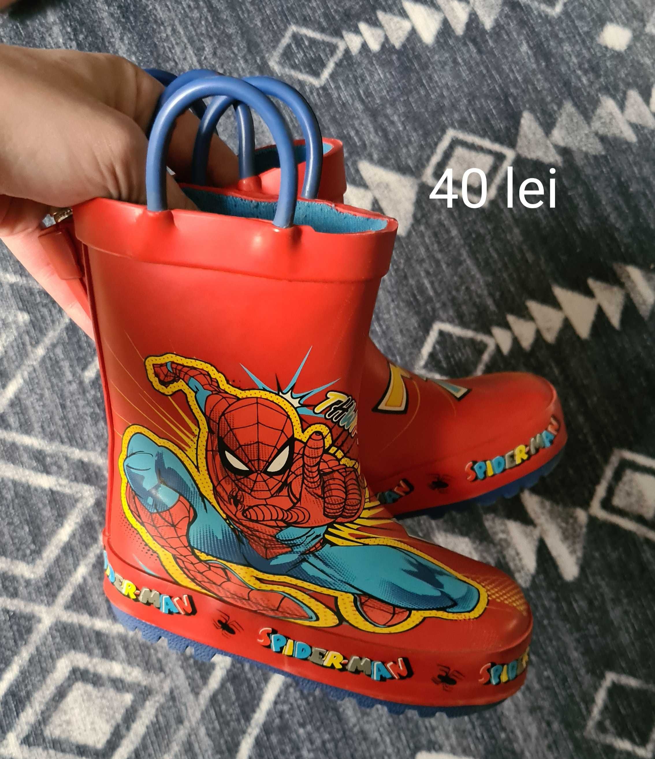 Cizme ploaie spiderman marime 22