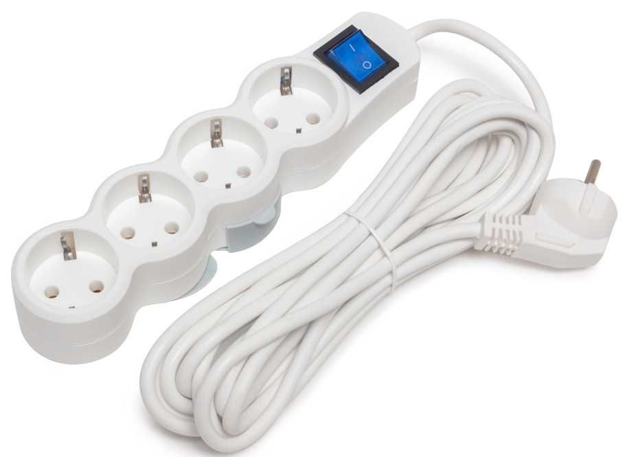 Сетевой фильтр на 3/4/5 розеток / удлинитель (новый в упаковке) 2-5м